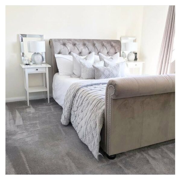 Letto Grigio Shabby 130x190cm