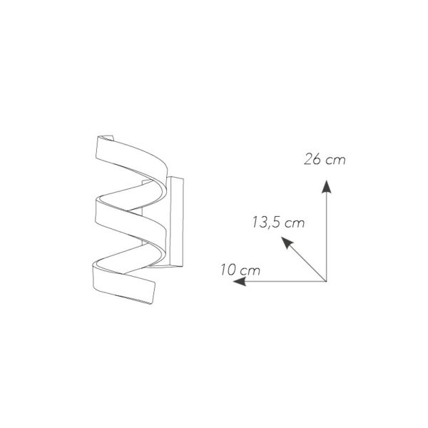 Applique Led Helix 3 Luci - immagine 3