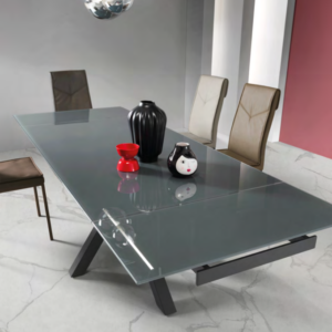 WestUx Tavolino da caffè rotondo moderno in vetro, tavolo da centro con  base in marmo e piano in vetro trasparente, display minimalista con