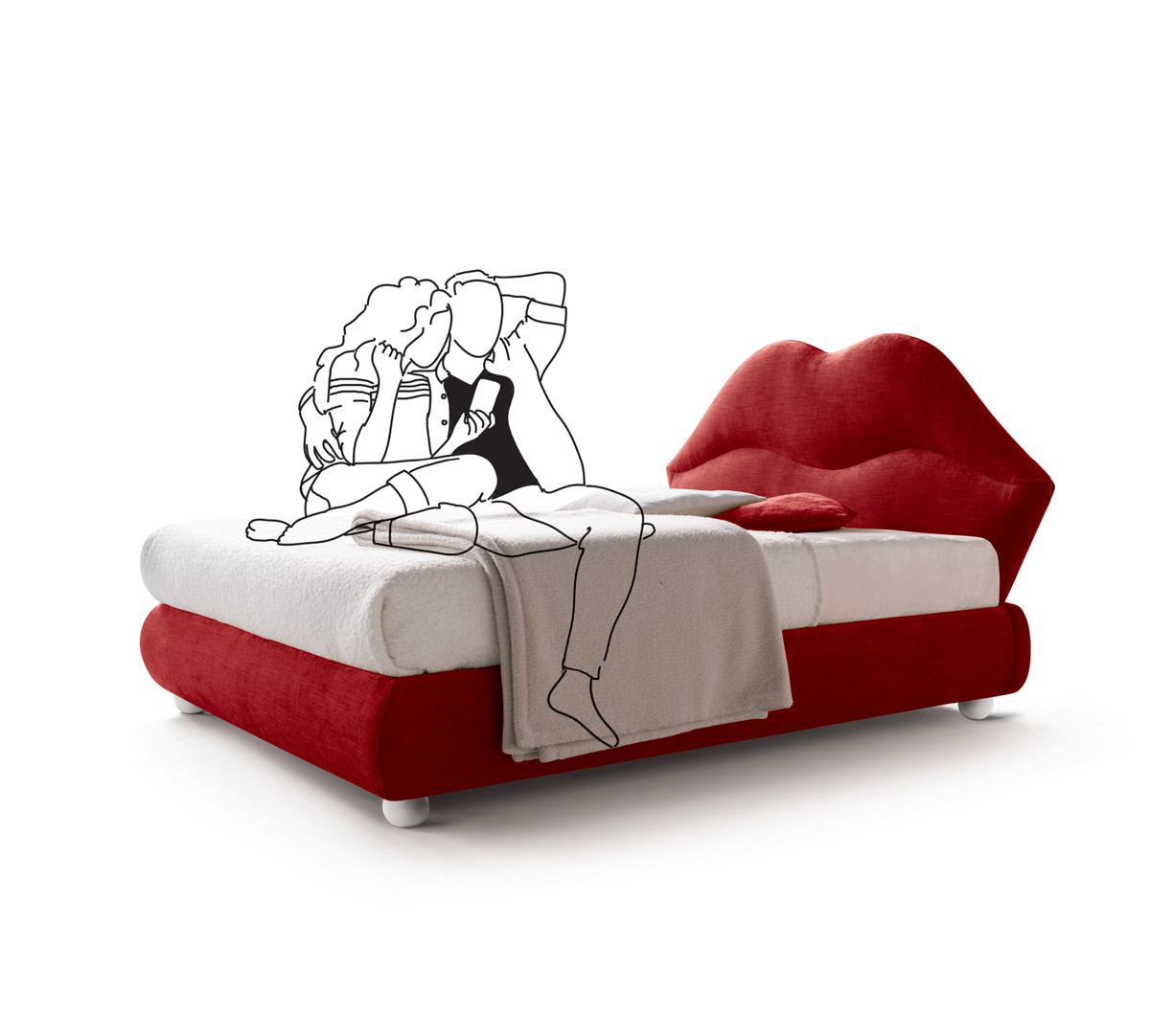 Letto Auto Champion Rosso 190x95cm - Brighter Home